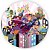 Painel Redondo - Super Hero Girls - Sublimado 3D - Imagem 1