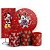 KIT Redondo Trio e Faixa - Minnie Natal - Sublimado 3D - Imagem 1
