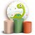 KIT Redondo e Trio - Dinossauro Cute - Sublimado 3D - Imagem 1
