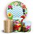 KIT Redondo e Trio - Tropical Azul - Sublimado 3D - Imagem 1