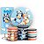 KIT Redondo Trio e Faixa - Bluey - Sublimado 3D - Imagem 1