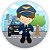 Painel de Mesa - Policia Baby - Sublimado 3D - Imagem 1