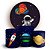 KIT Redondo e Trio - Astronauta - Sublimado 3D - Imagem 1