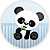 Painel Redondo - Panda Azul - Sublimado 3D - Imagem 1
