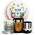 KIT Redondo e Trio - Nota Musical - Sublimado 3D - Imagem 1