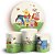 KIT Redondo e Trio - Ursinho Pooh Pascoa - Sublimado 3D - Imagem 1