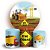 KIT Redondo e Trio - Construcao - Sublimado 3D - Imagem 1