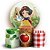 KIT Redondo e Trio - Branca de Neve - Sublimado 3D - Imagem 1