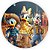 Painel Redondo - Mickey Fazendinha - Sublimado 3D - Imagem 1