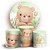 KIT Redondo e Trio - Urso Verde - Sublimado 3D - Imagem 1