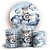 KIT Redondo e Trio - Urso Azul - Sublimado 3D - Imagem 1