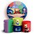 KIT Redondo e Trio - Divertida Mente - Sublimado 3D - Imagem 1
