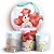 KIT Redondo e Trio - Ariel Aquarela - Sublimado 3D - Imagem 1
