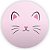 Painel Redondo - Gato Rosa - Sublimado 3D - Imagem 1