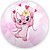 Painel Redondo - Stitch Rosa - Sublimado 3D - Imagem 1