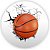 Painel Redondo - Basquete - Sublimado 3D - Imagem 1