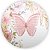 Painel Redondo - Borboleta Rosa - Sublimado 3D - Imagem 1