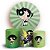 KIT Redondo e Trio - Docinho As Meninas Super Poderosas - Sublimado 3D - Imagem 1