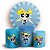 KIT Redondo e Trio - Lindinha As Meninas Super Poderosas - Sublimado 3D - Imagem 1