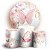 KIT Redondo e Trio - Borboleta Rosa - Sublimado 3D - Imagem 1