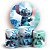 KIT Redondo e Trio - Lilo E Stitch - Sublimado 3D - Imagem 1