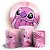 KIT Redondo e Trio - Lilo E Stitch Rosa - Sublimado 3D - Imagem 1