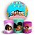 KIT Redondo e Trio - Turma da Milena - Sublimado 3D - Imagem 1