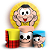 KIT Redondo e Trio - Turma Da Monica - Sublimado 3D - Imagem 1