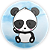Painel Redondo - Panda - Sublimado 3D - Imagem 1