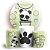 KIT Redondo e Trio - Panda - Sublimado 3D - Imagem 1