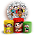 KIT Redondo e Trio - Turma Da Monica - Sublimado 3D - Imagem 1