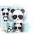 KIT Redondo Trio e Faixa - Panda  - Sublimado 3D - Imagem 1