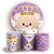 KIT Redondo e Trio - Ursinha Lilas - Sublimado 3D - Imagem 1