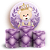 KIT Redondo e Trio - Ursinha Lilas - Sublimado 3D - Imagem 1