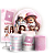 KIT Redondo Trio e Faixa - Roblox Rosa - Sublimado 3D - Imagem 1