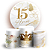 KIT Redondo e Trio - 15 Anos - Sublimado 3D - Imagem 1
