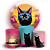 KIT Redondo e Trio - Gato Preto - Sublimado 3D - Imagem 1