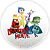 Painel Redondo - Divertida Mente - Sublimado 3D - Imagem 1