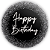 Painel Redondo - Happy Birthday  - Sublimado 3D - Imagem 1