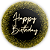 Painel Redondo - Happy Birthday  - Sublimado 3D - Imagem 1
