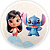 Painel Redondo - Lilo e Stitch - Sublimado 3D - Imagem 1
