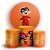 KIT Redondo e Trio - Os Incriveis - Sublimado 3D - Imagem 1