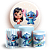 KIT Redondo e Trio - Lilo e Stitch - Sublimado 3D - Imagem 1