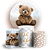 KIT Redondo e Trio - Oh Baby Urso - Sublimado 3D - Imagem 1