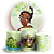 KIT Redondo e Trio - Princesa Tiana - Sublimado 3D - Imagem 1