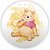 Painel Redondo - Ursinho Pooh - Sublimado 3D - Imagem 1