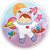 Painel Redondo - Astronauta Rosa - Sublimado 3D - Imagem 1