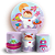 KIT Redondo e Trio - Astronauta Rosa - Sublimado 3D - Imagem 1