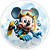 Painel de Mesa - Mickey Fundo Mar - Sublimado 3D - Imagem 1