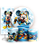 KIT Redondo Trio e Faixa - Mickey Fundo Mar - Sublimado 3D - Imagem 1